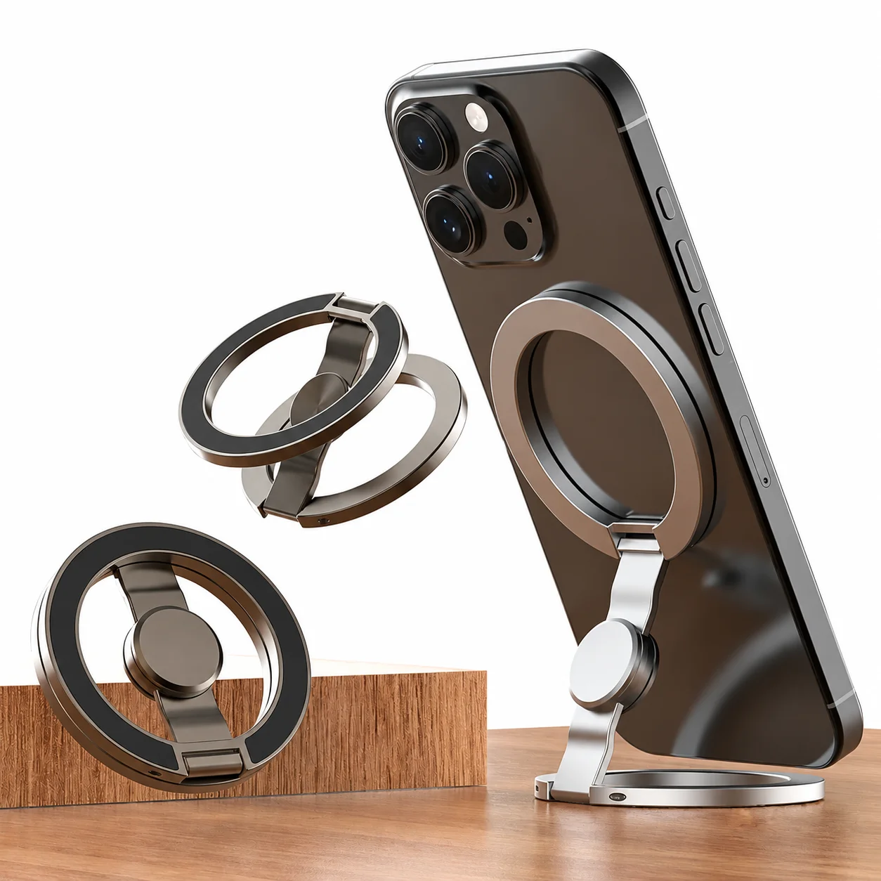 Magnetic Phone Ring — Hold, Stand & Fold